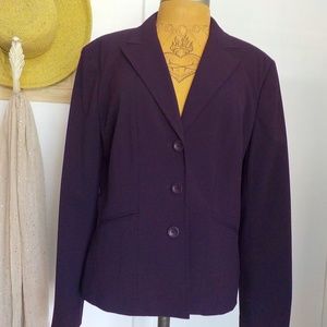 Purple Stretch Tailored Blazer